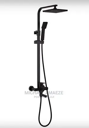 Black Square Shower Set