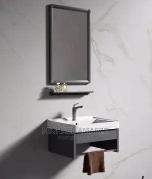 Hanging Wash Hand Basin With Mirror