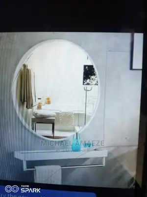 Round White Mirror