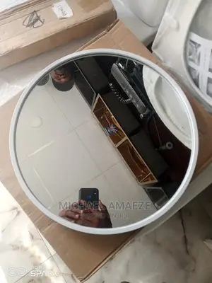 Round White Mirror