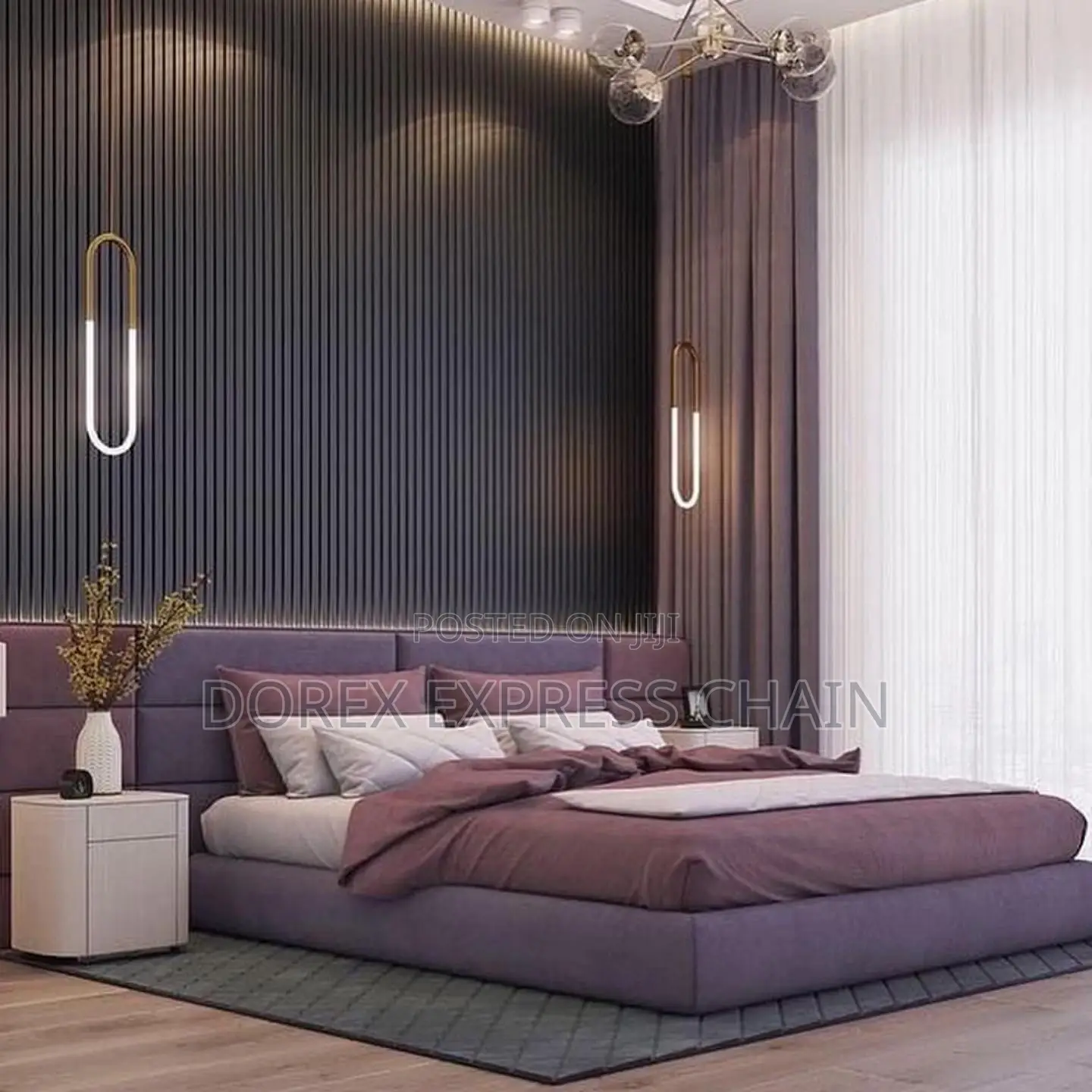Beautiful Bedframe With Bedside