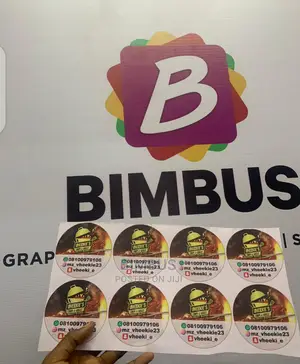 Sticker Printing (3 By 3). 100 PCS