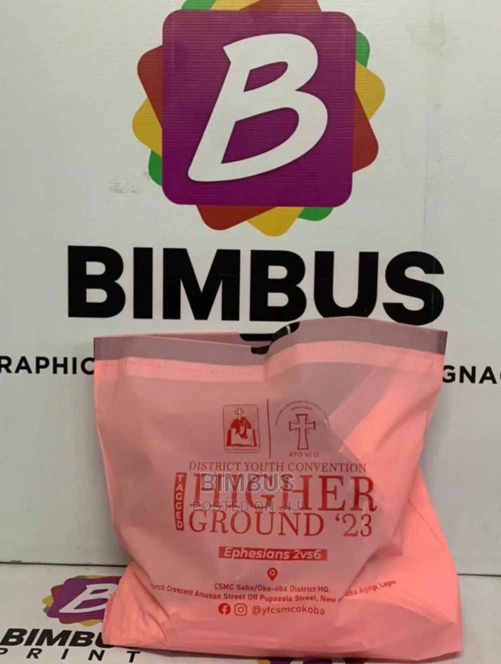 String Bags With Printing. 13 by 17.5 (100 Pcs)