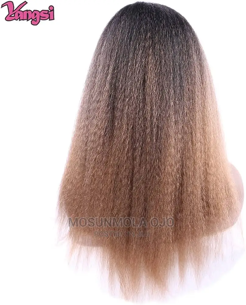 Silky Light 14inch Synthtic Yaki Afro Kinky Straight Wigs