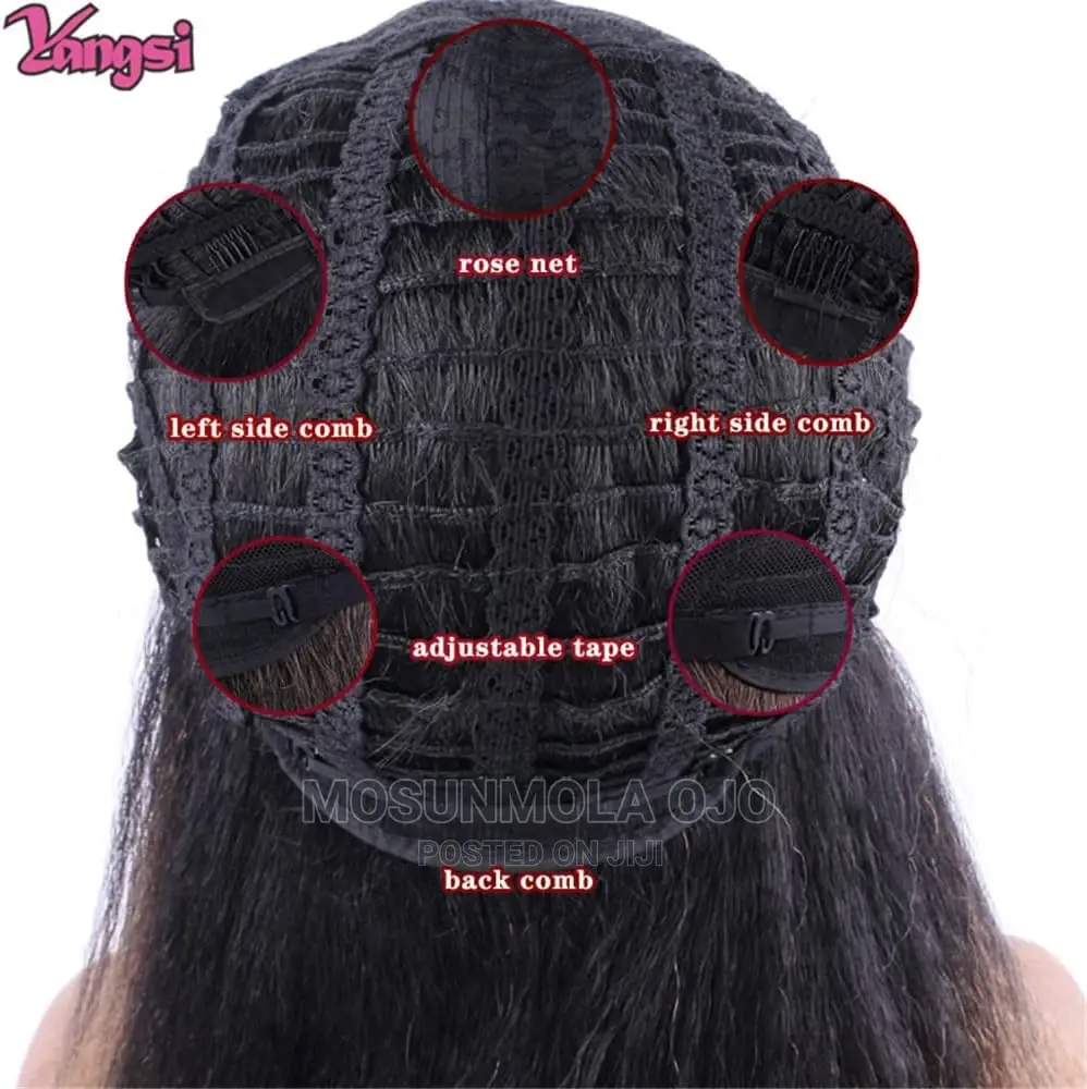Silky Light 14inch Synthtic Yaki Afro Kinky Straight Wigs