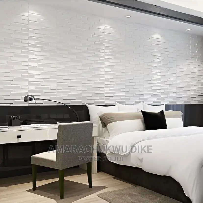 3d Thickened Foam Self Adhesive Wallpaper Wall Sticker-White