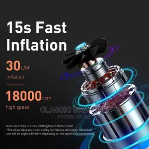 Baseus Super Mini Smart Fast Inflator for Cars and Balls