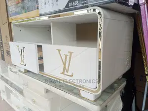 Standard White Lv Center Table With Double Drawer