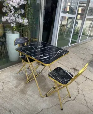 Foldable Table and Chair Wood Design