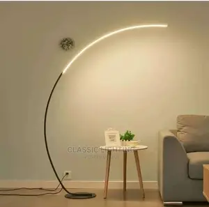 C Floor Lamp Dimming Remote Control Colorful Black White
