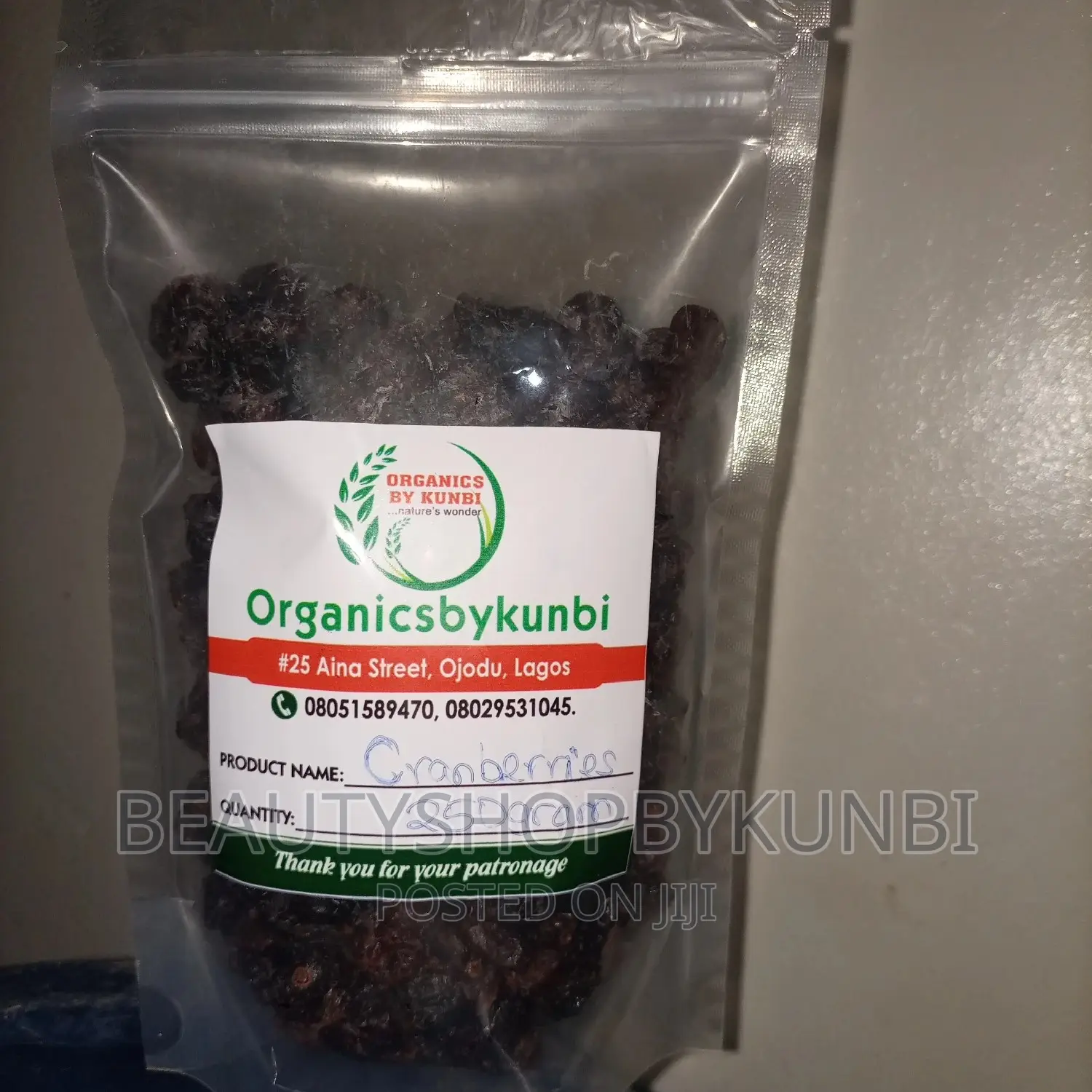 Dried Cranberries- 250gram