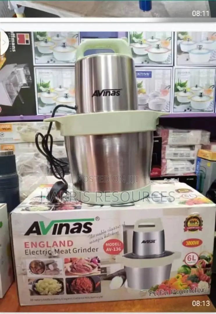 Avinas Yam Pounder/ Food Processor- 6 Litres