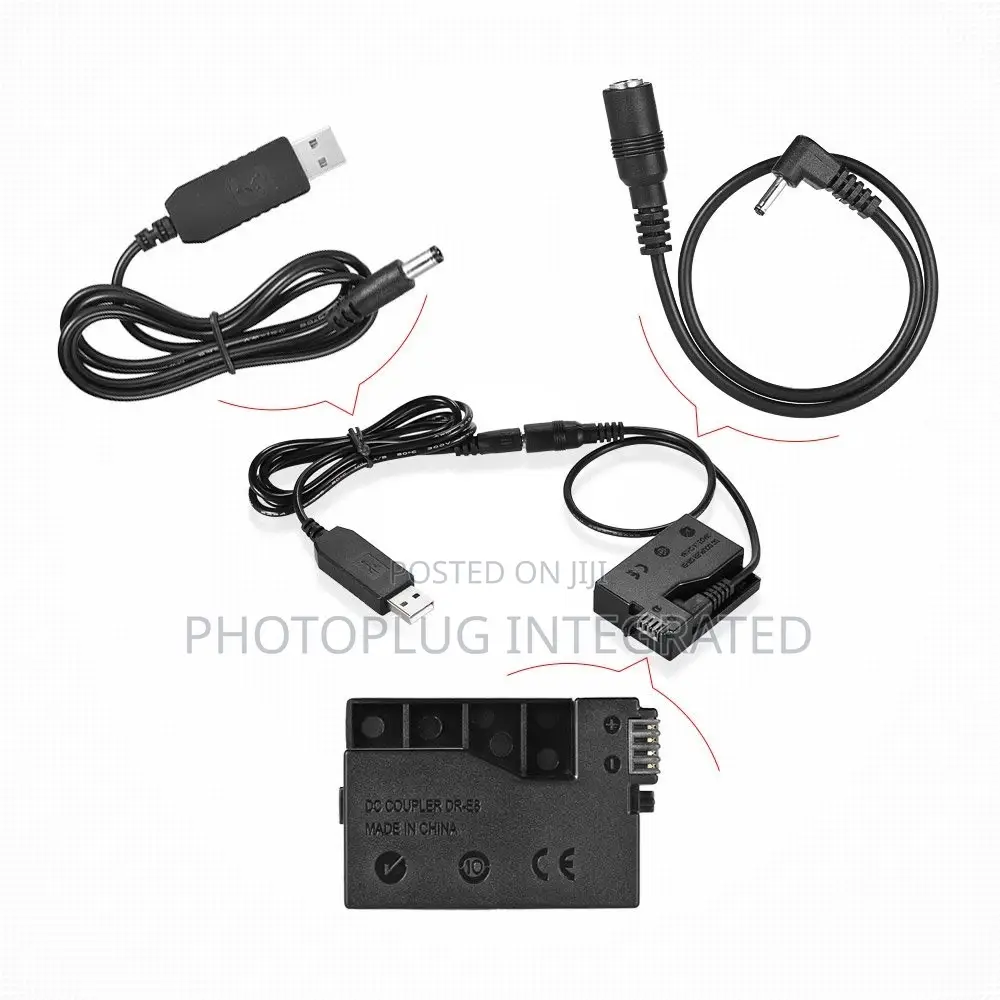 E8 Dummy Battery + USB Cable