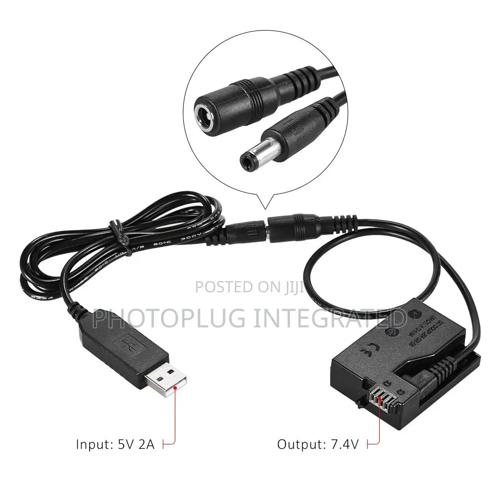 DR-E8 Dummy Battery + USB Cable