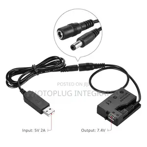 DR-E8 Dummy Battery + USB Cable