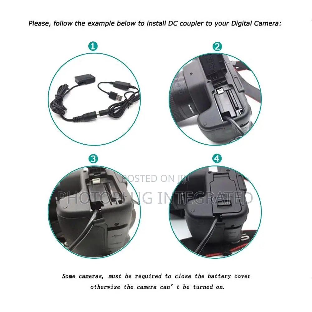 DR-E18 Dummy Battery + USB Cable