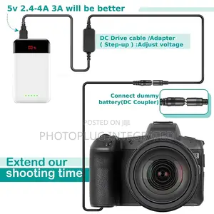 DR-E18 Dummy Battery + USB Cable