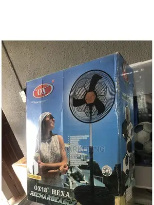 Brand New Rechargeable Standing Fan Ox Hexa 18 Inches