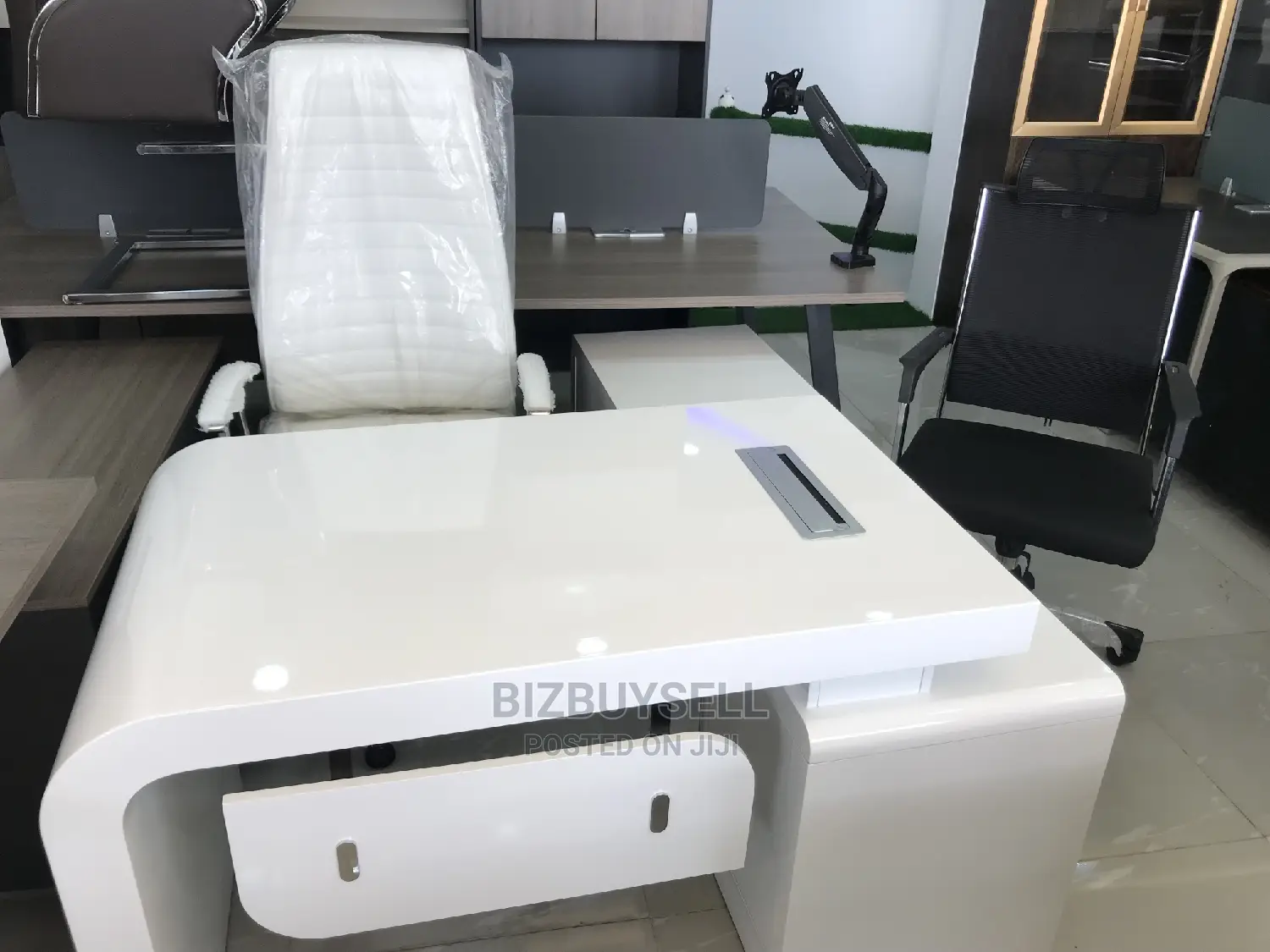 Office Executive Table (White)