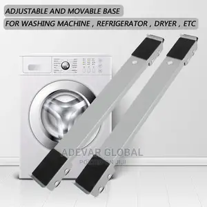 Rails With Wheels for Washing Machine Fridge Support Stand