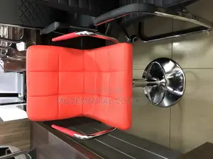 Red Executive Bar Stool With Arms
