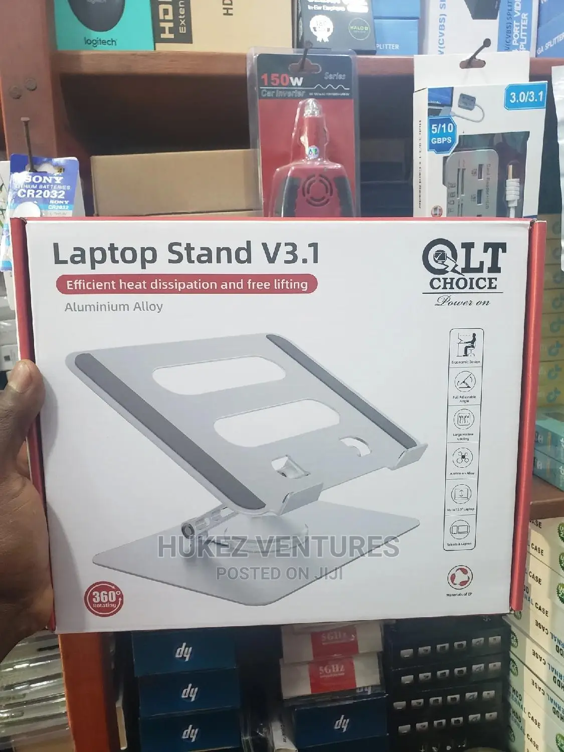 QLT Ajustable Rotatable Rotating Laptop Stand 360°