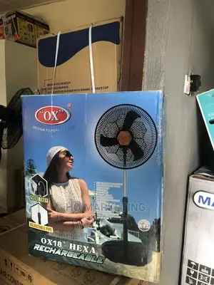 Brand New Ox Hexastanding Fan 18' Rechargeable