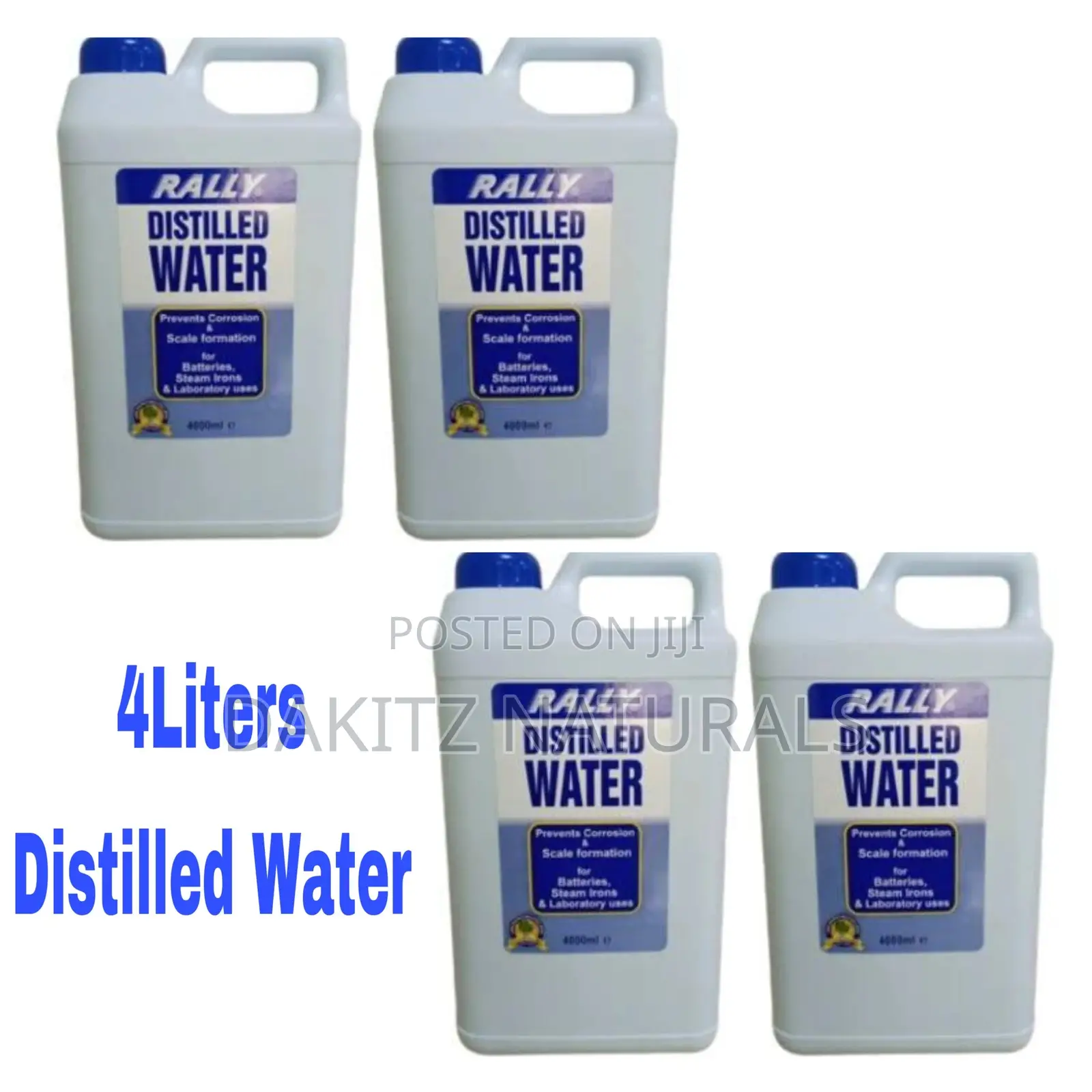 Distilled Water Rally 4liters