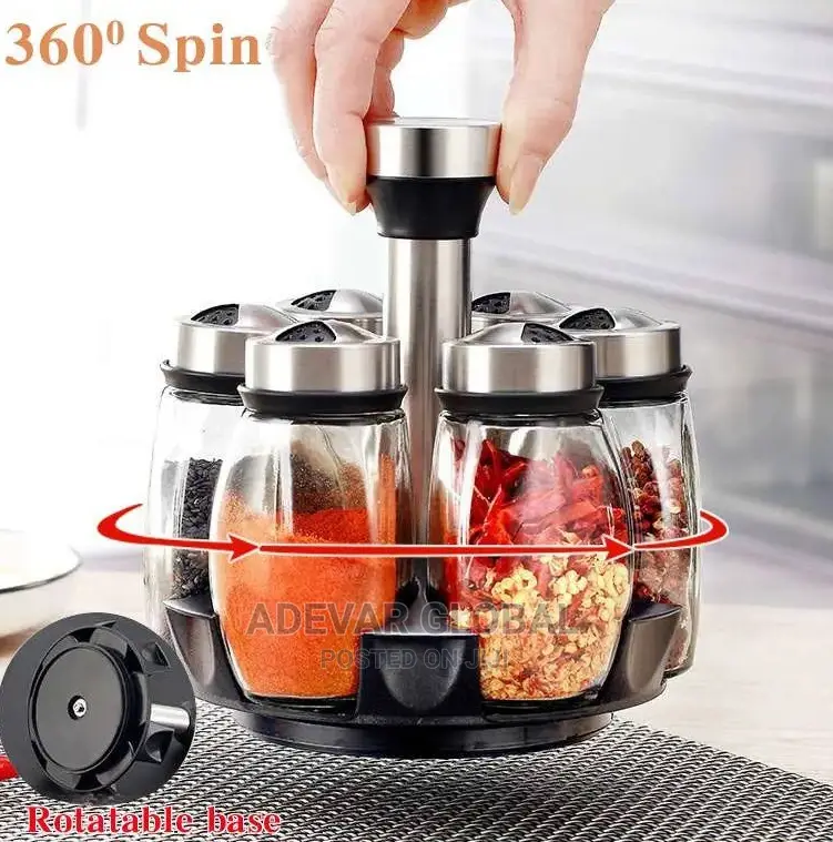 360 Rotating Spice Rack Complete Set