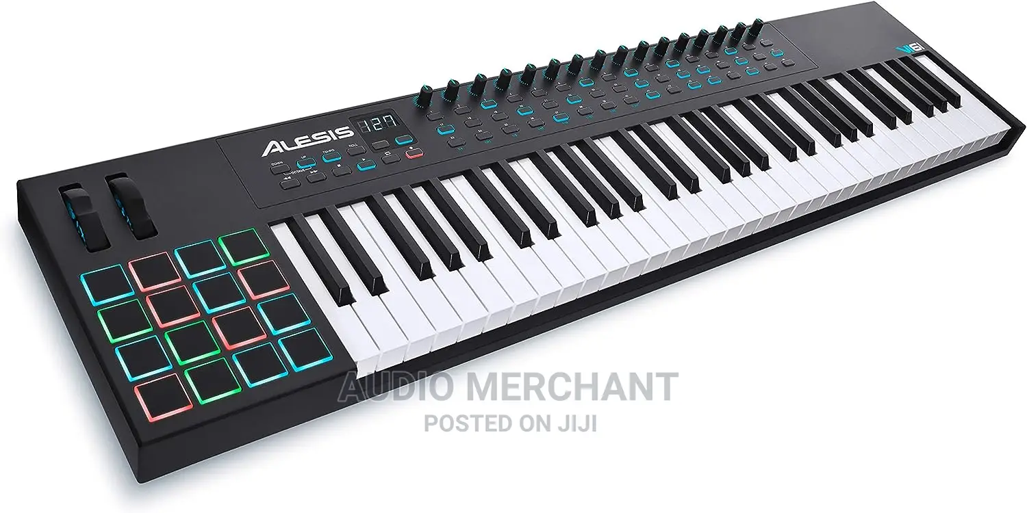 Alesis Vi61 - 61 Key USB Midi Keyboard Controller With 16 Pa