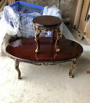 Pure Wooden Center Table Set.