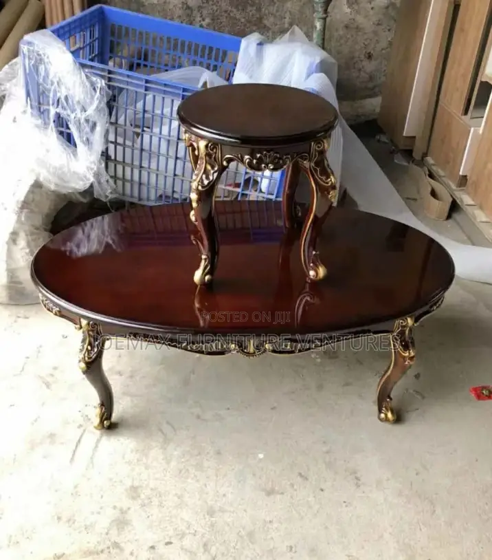 Pure Wooden Center Table Set.