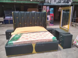 Set of Highly Valued 6 by 6 Upholstery Bedframe