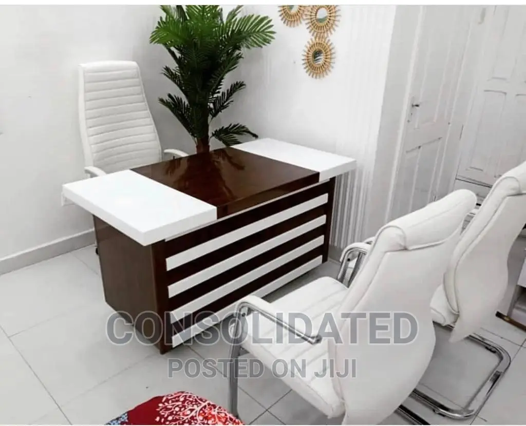 Quality Executive Office Table Set With Drawers.