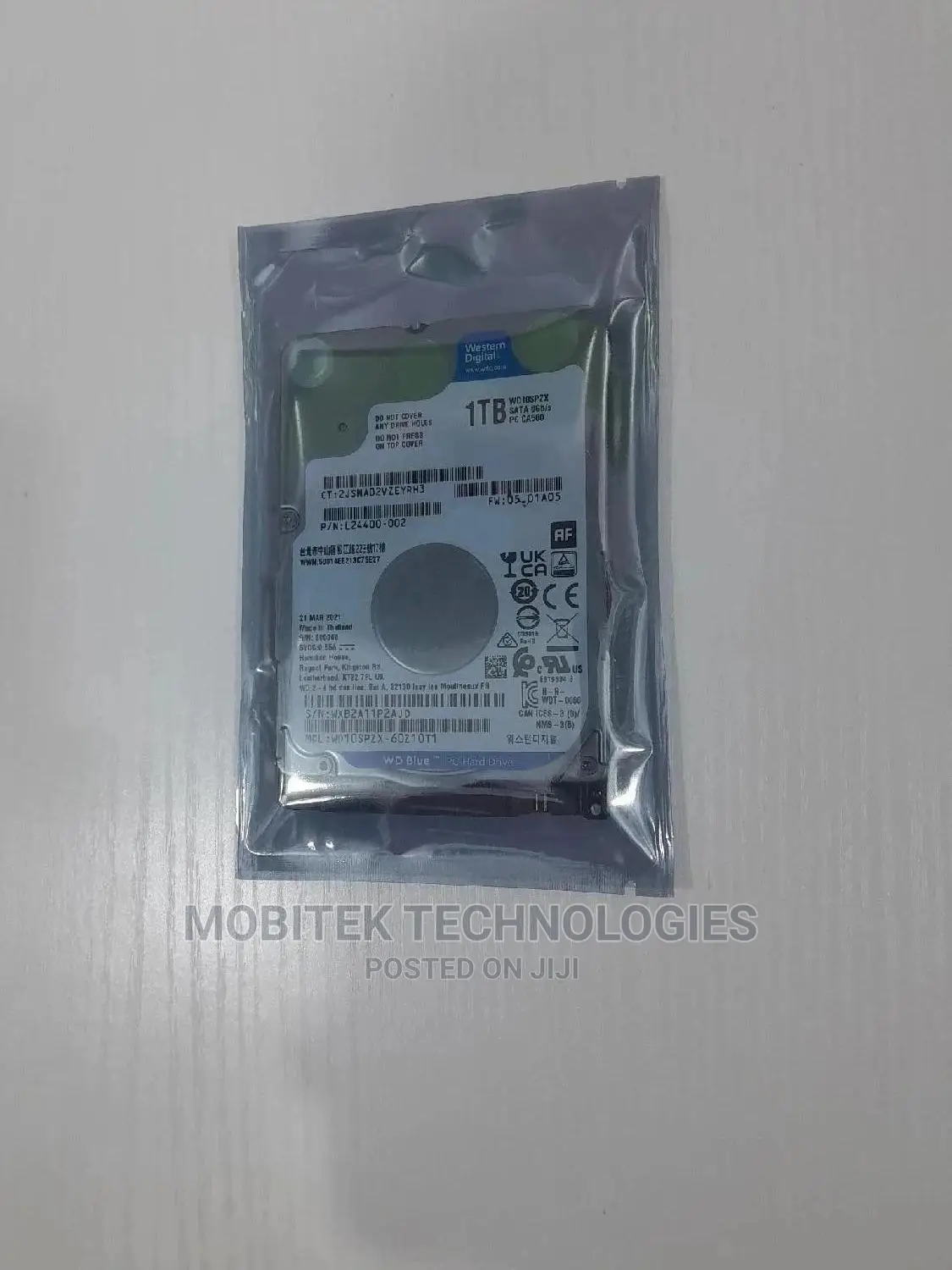 1tb Wd Sata 2.5" Laptop Hard Drive