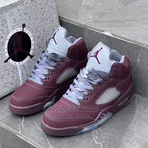 Original NIKE Airjordan 5SE Retro Burgundy Availableinstore