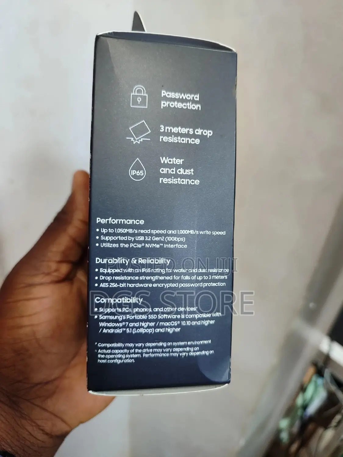 Samsung Portable External SSD T7 Shield 4tb