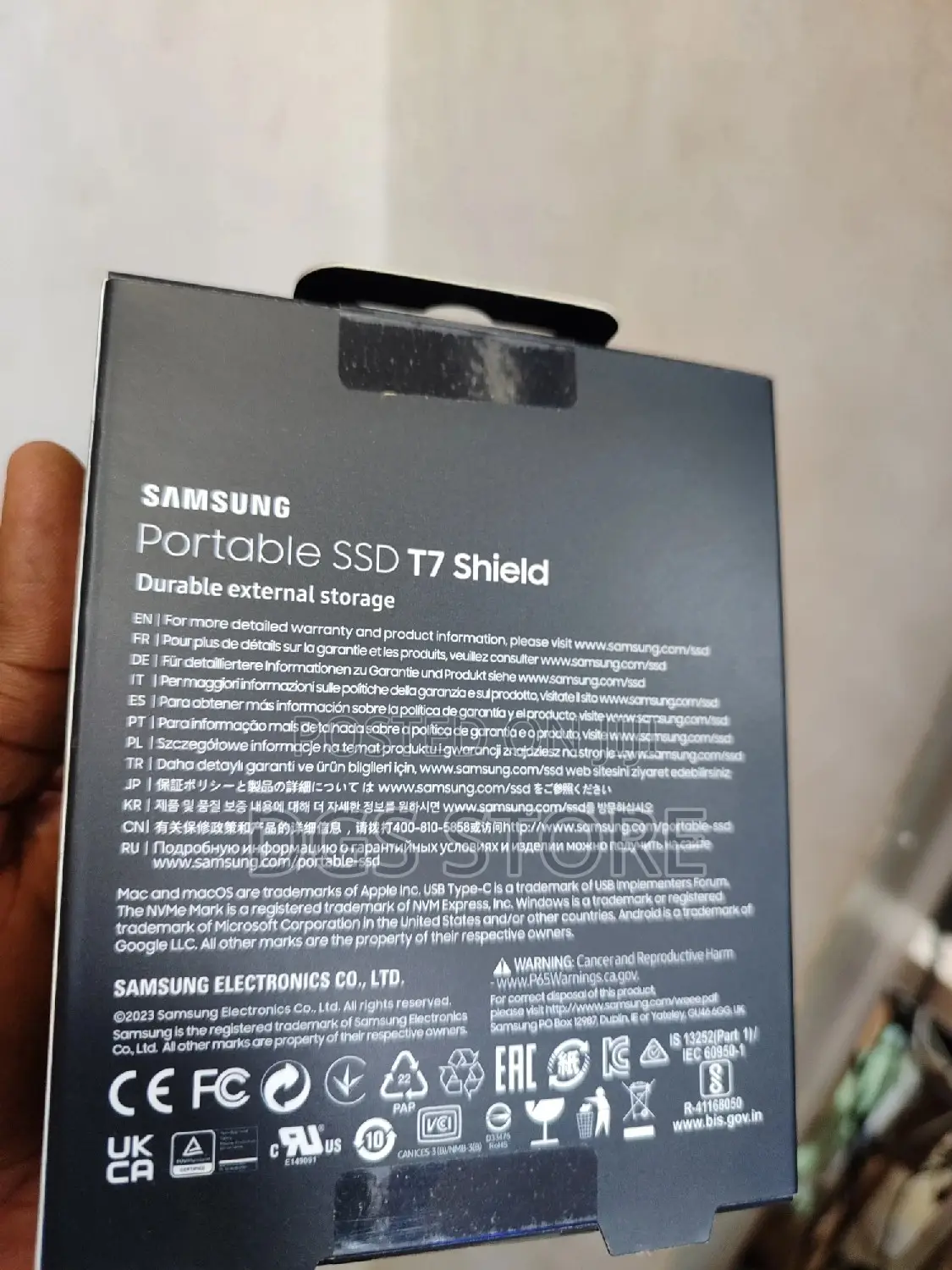 Samsung Portable External SSD T7 Shield 2TB