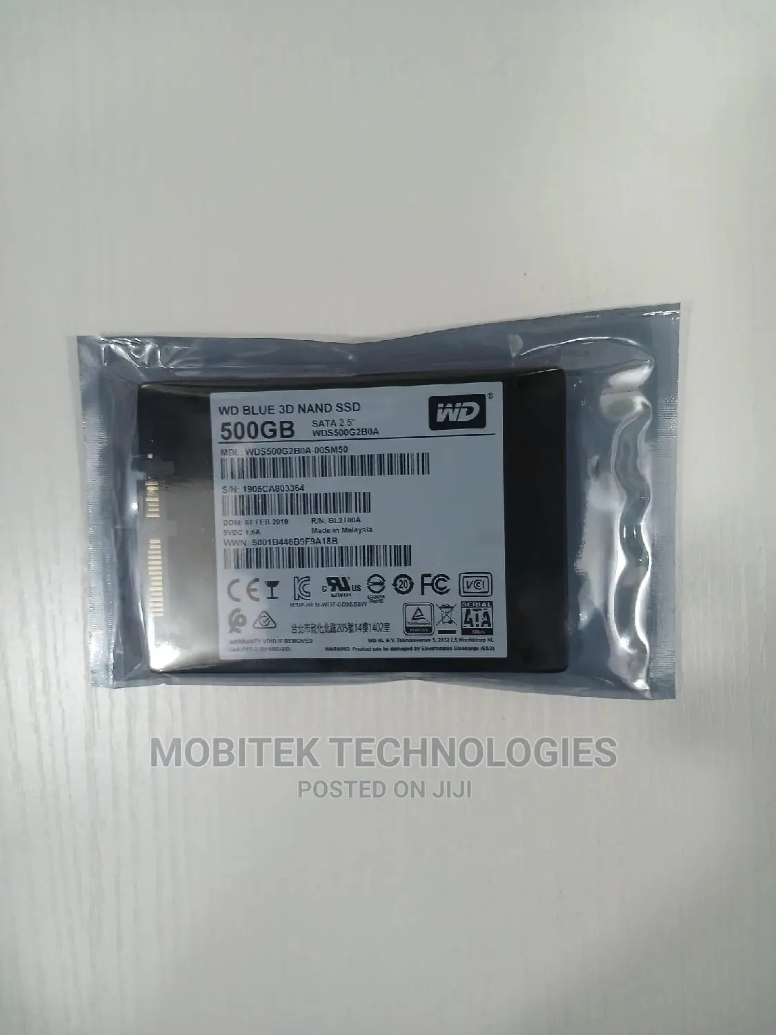 500gb Wd Blue SSD 3d Nand Sata Solid State Laptop Drive/512