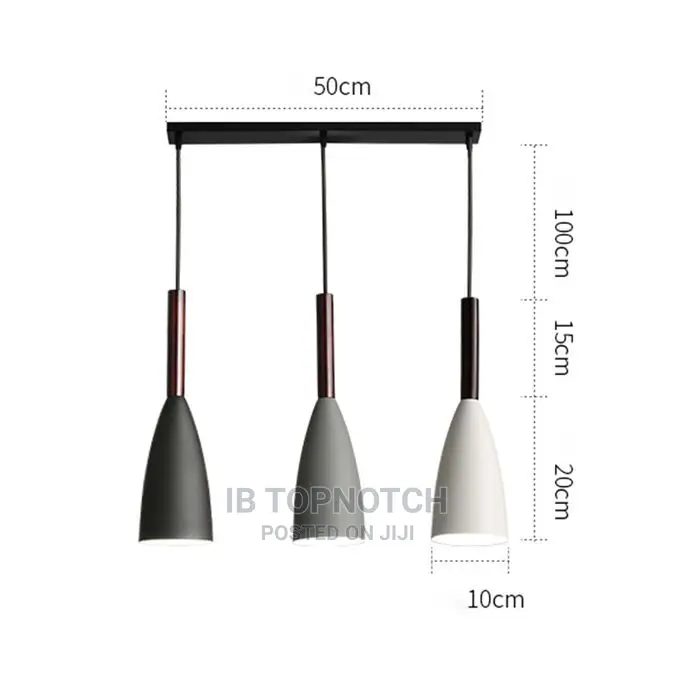3 Heads Modern Metal Chandelier Ceiling Light