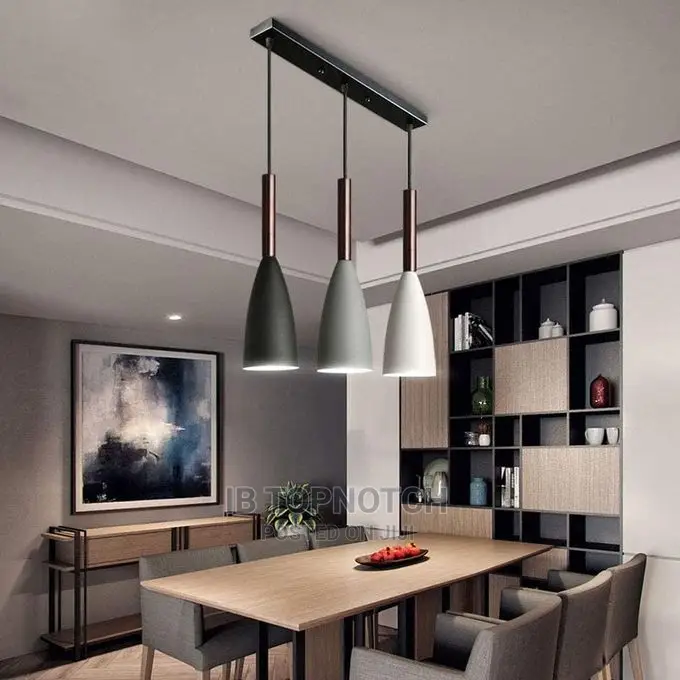 3 Heads Modern Metal Chandelier Ceiling Light