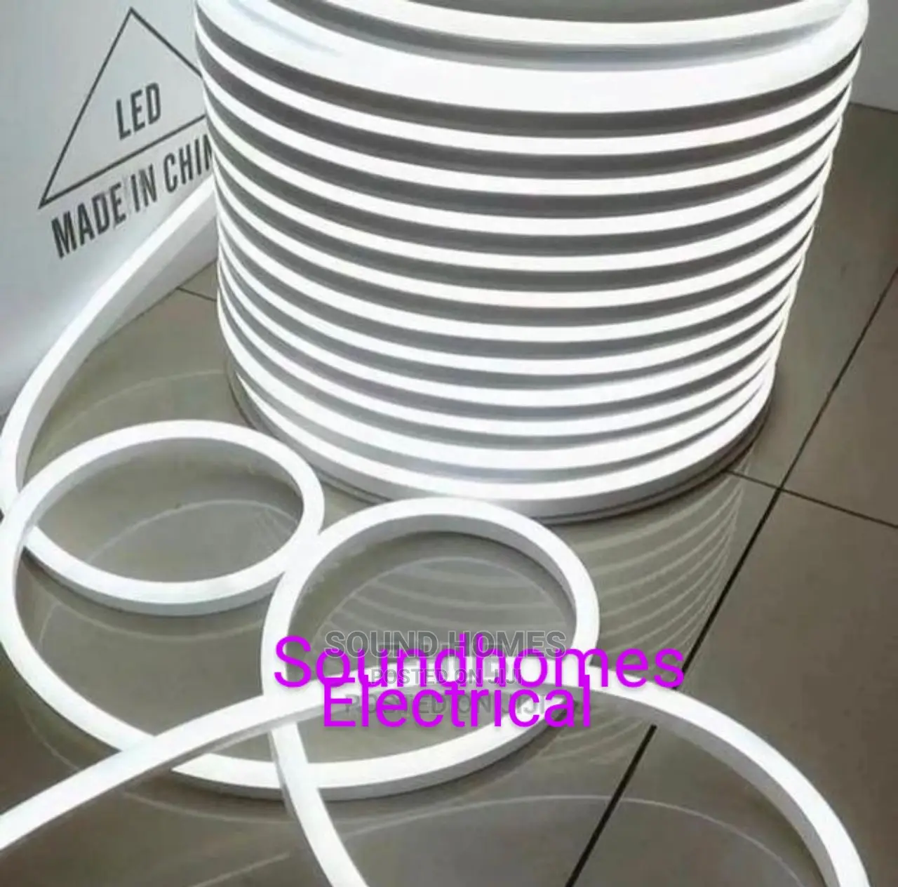 White Neon Strip Light