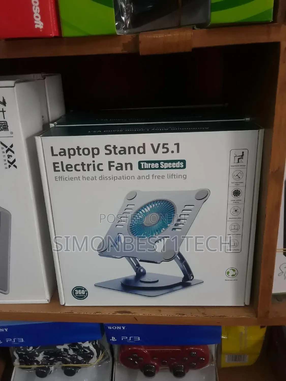 Laptop Stand With Fan 360
