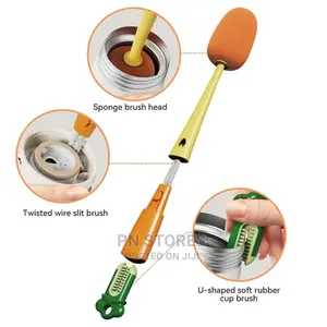 3 In 1 Brush For Baby Bottles, Flask And More