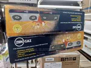 Top Class Zengaz Double 
Burners Table Top Gas Cooker