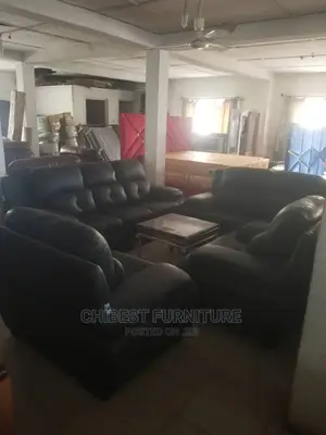 Imported Set of Leather Chair Made With Fibre, by 7 Seaters.