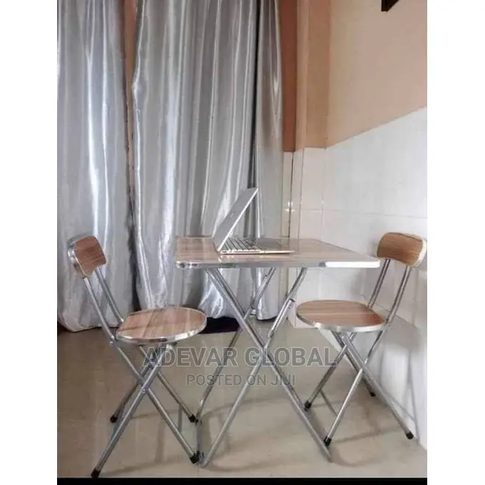Adjustable Reading Table and 2 Chairs Wooden/Metallic in Surulere