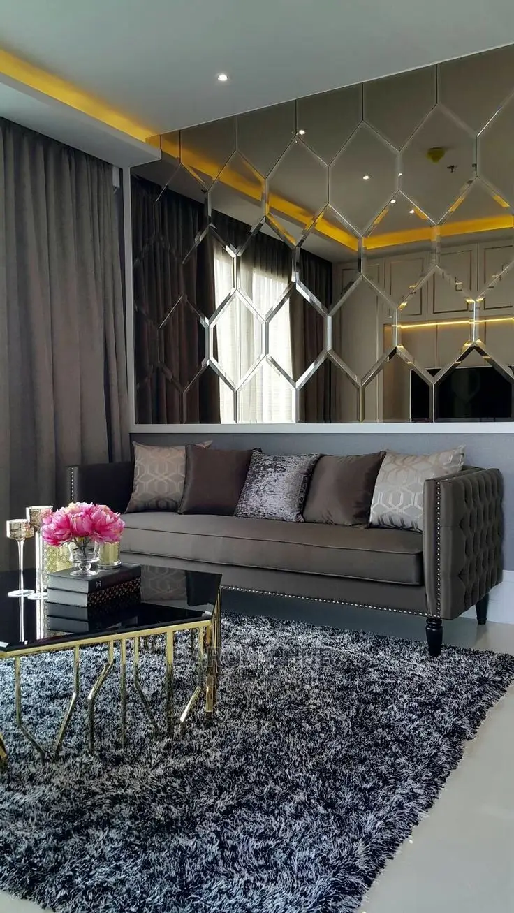 Honey Comb Mirror Design