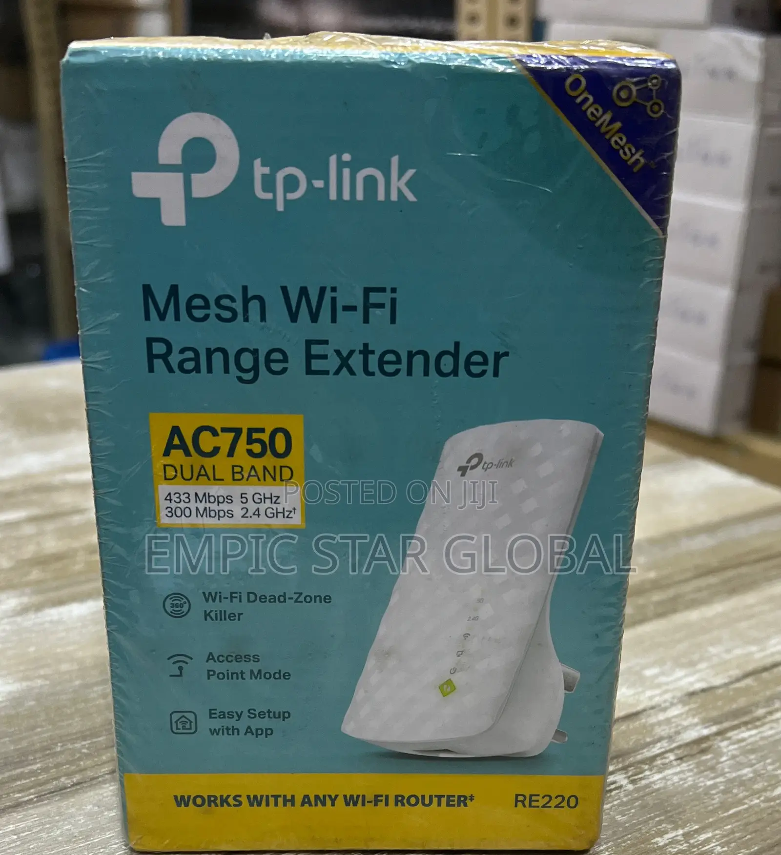 Tp-Link Mesh Wi-Fi Range Extender AC750 RE220