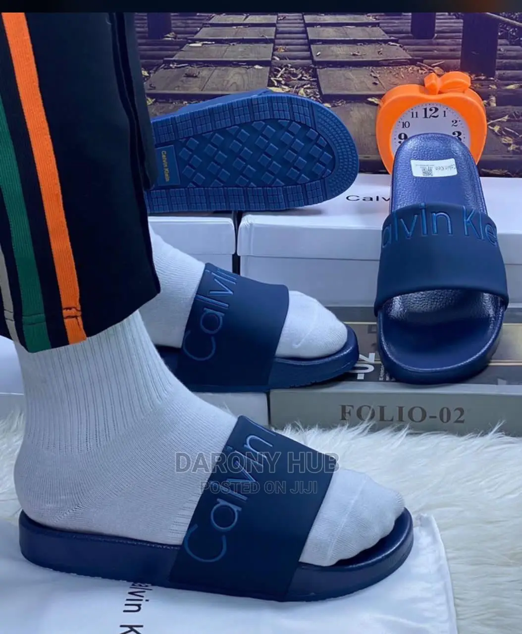 Top Quality Calvin Klein Slides_blue